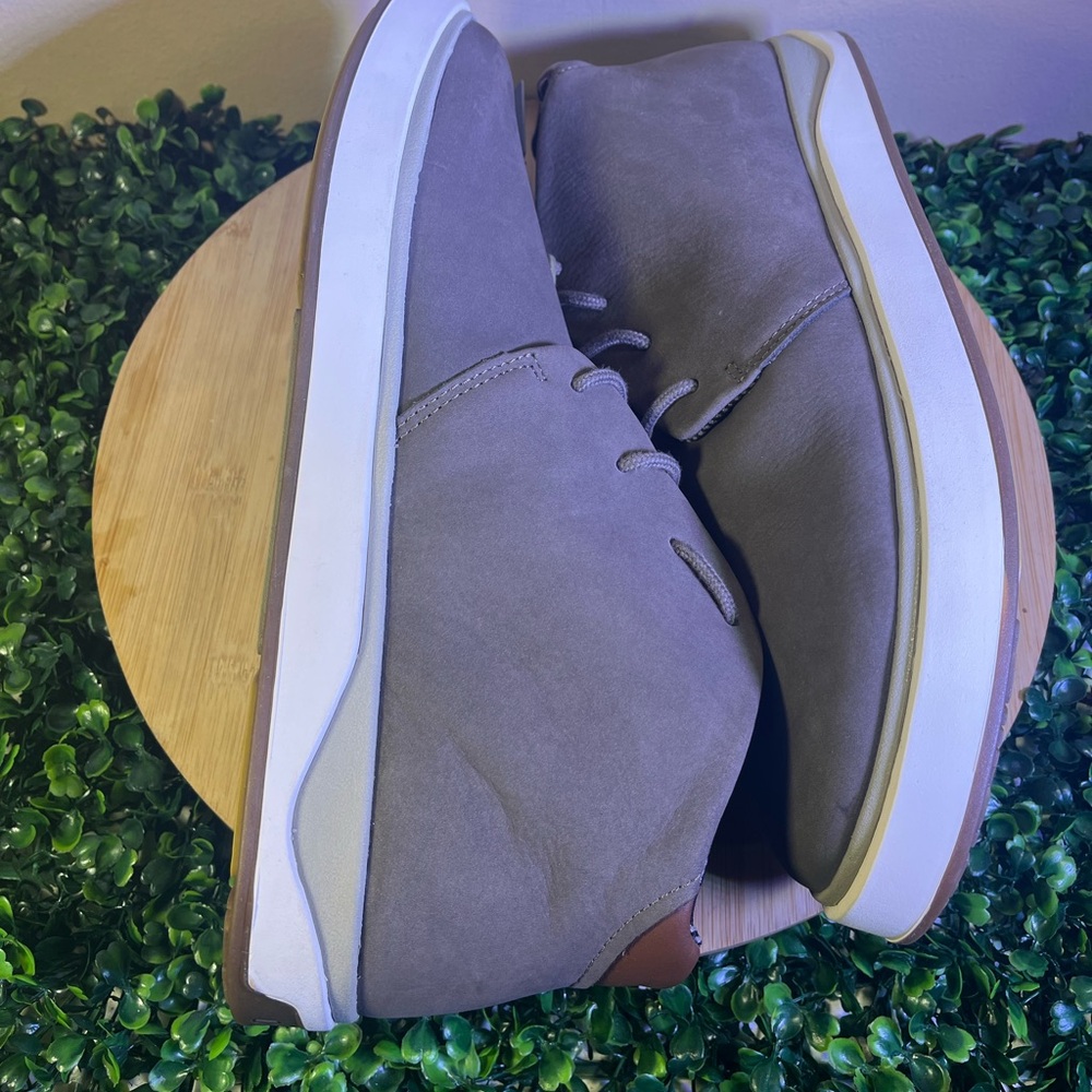 🔥 NEW OLUKAI PAPAKU ILLI CHUKKA BOOT MUSTANG NUBUCK LEATHER WATERPROOF MEN SZ 12 - Picture 6 of 10